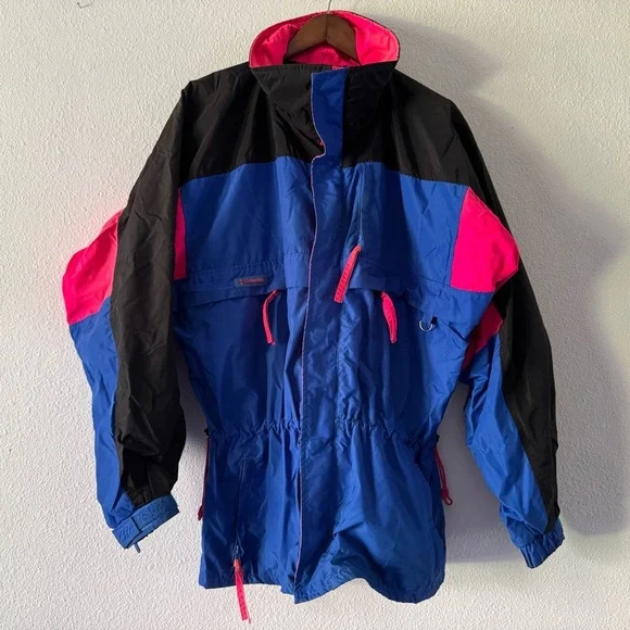 Vintage Columbia Sportswear Nylon Outerwear Large Radial Sleeve Windbreaker Ski - Picture 16 of 16